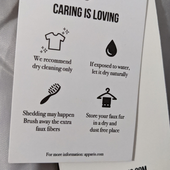 ⭐ HP ⭐ Apparis Soft and Warm Cloud Gray Teddy Coat - Picture 7 of 8